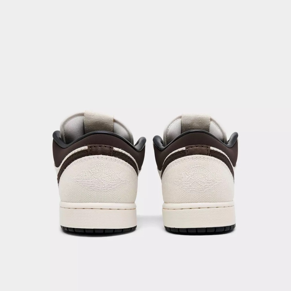 Jordan Retro 1 Low-Top Sneakers in Cream and Brown - Picture 2 of 6
